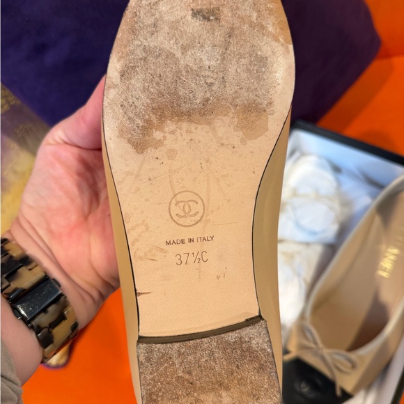 CHANEL flats 37.5 - Picture 2 of 7
